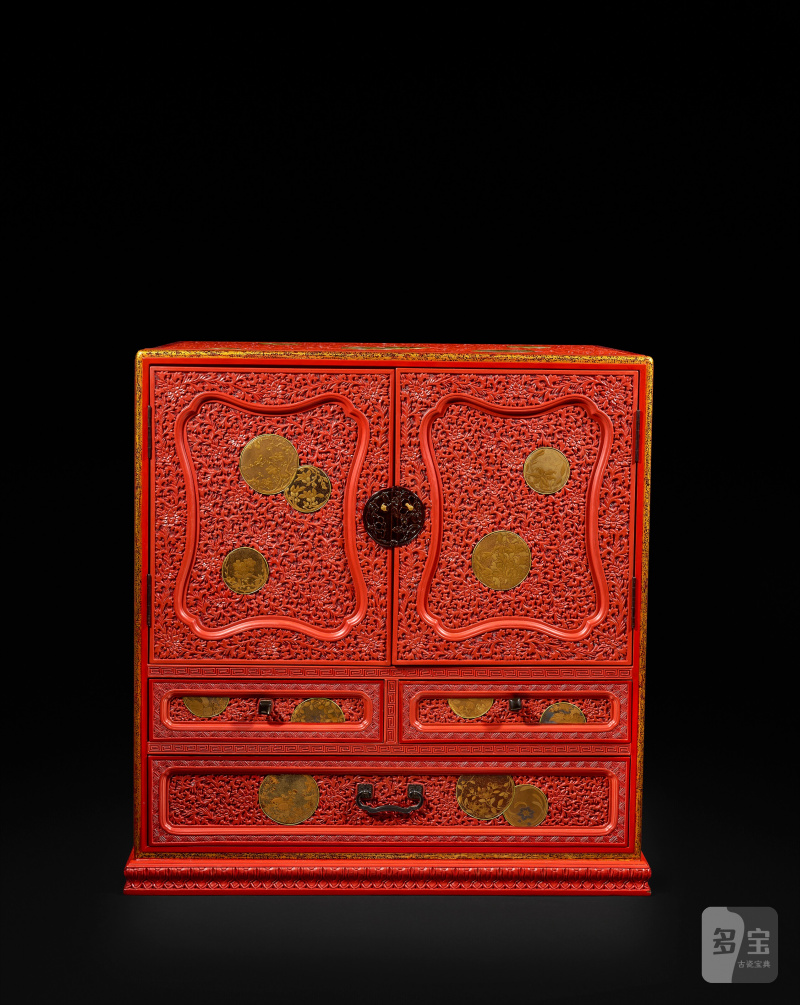 日本 明治時期 雕漆描金櫃  JAPAN, MEIJI PERIOD (1868-1912) - 图1